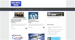 Desktop Screenshot of makemoneyonlinestart.com